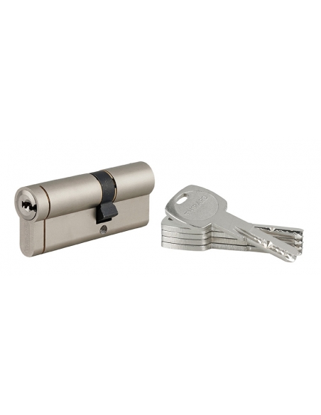 Cilindro europeo Transit 1 30 x 50 mm, nichelato, 6 perni, 5 chiavi – THIRARD
