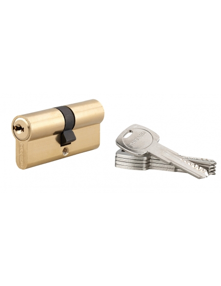 Cilindro europeo TRAFIC 6 35 x 35 mm, ottone, anti-perforazione, anti-rottura, 5 chiavi – THIRARD