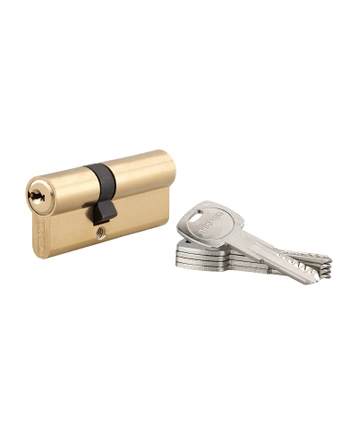 Cilindro europeo TRAFIC 6 30 x 50 mm, ottone, anti-perforazione, anti-rottura, 5 chiavi – THIRARD