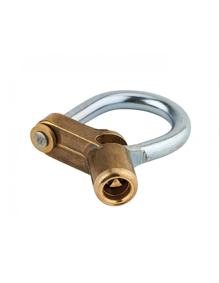 Vista aggiuntiva 1 di Lucchetto 29 con tallone piegato, arco in acciaio, chiave triangolare 5 mm – THIRARD