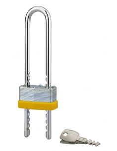Lucchetto 40 mm con arco regolabile in acciaio laminato, 2 chiavi – THIRARD