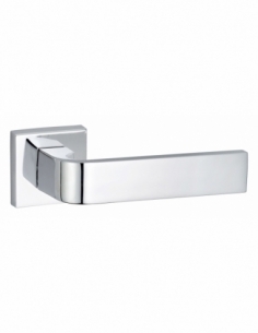 Coppia di maniglie Monza per porta, quadro 7 mm, cromo lucido – THIRARD