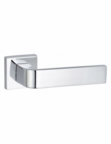 Coppia di maniglie Monza per porta, quadro 7 mm, cromo lucido – THIRARD