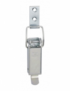 Chiusura a leva in acciaio zincato con gancio, L 44 mm – THIRARD