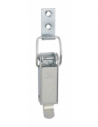 Chiusura a leva in acciaio zincato con gancio, L 44 mm – THIRARD