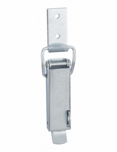 Chiusura a leva in acciaio zincato con gancio corto, L 70 mm – THIRARD