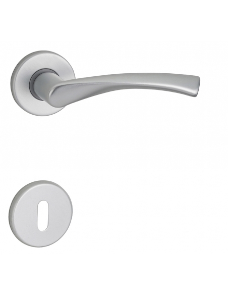 Maniglia su rosetta CANOPEE, finitura argento F1 – THIRARD