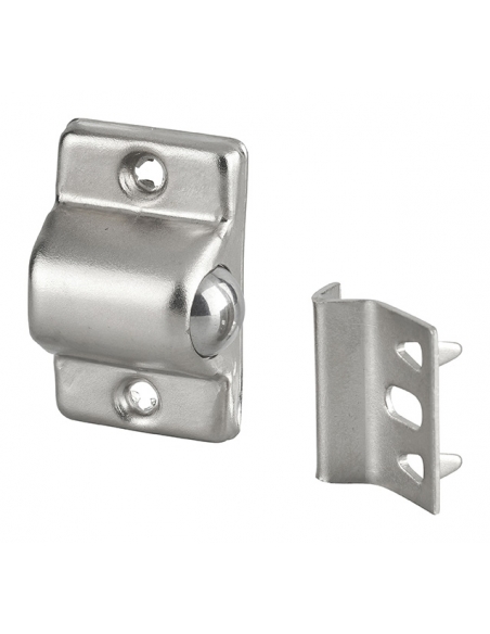 Chiusura a sfera per mobile 30 x 19 mm, nichelata, da avvitare – THIRARD
