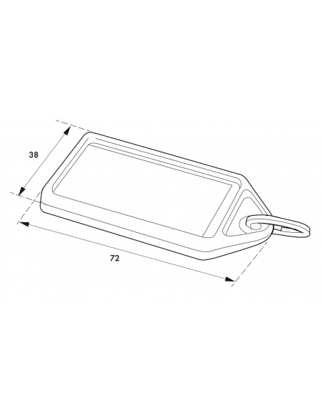 Vista aggiuntiva 1 di PORTA ETICHETTA 50X22MM - 10 PIÈCES