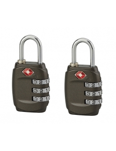 Set di 2 lucchetti TSA con combinazione a 3 ghiere – THIRARD