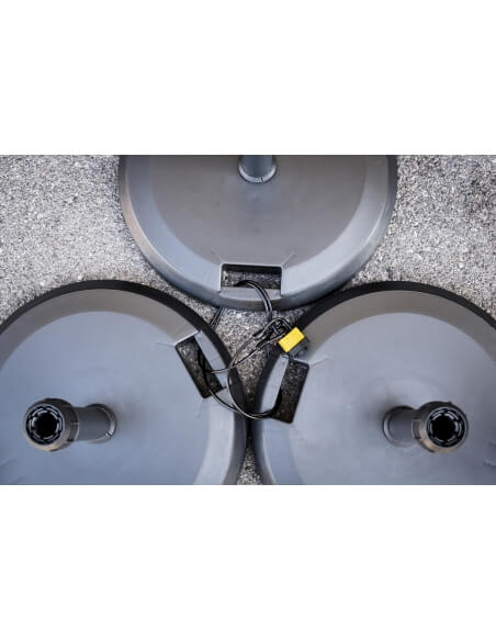 Vista aggiuntiva 5 di Cavo antifurto TWISTY Ø 10 mm, lunghezza 1,2 m, acciaio rivestito in PVC – THIRARD