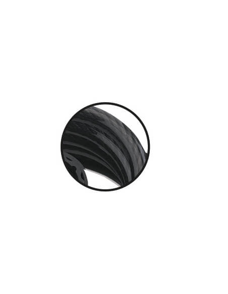 Vista aggiuntiva 2 di Cavo antifurto TWISTY Ø 10 mm, lunghezza 1,2 m, acciaio rivestito in PVC – THIRARD