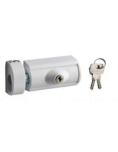 Chiavistello con chiave per finestra, bianco, 2 chiavi – THIRARD