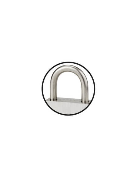 Vista aggiuntiva 3 di Lucchetto in acciaio inox 40 mm, 2 chiavi reversibili – THIRARD