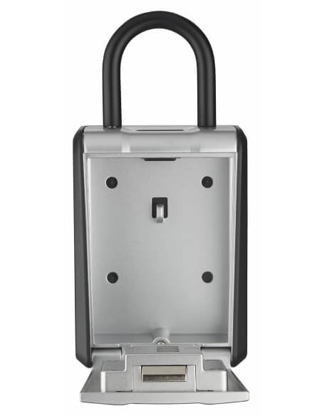 Cassetta portachiavi keybox a combinazione, 4 cifre, ansa in acciaio rimovibile, grigio/nero - THIRARD