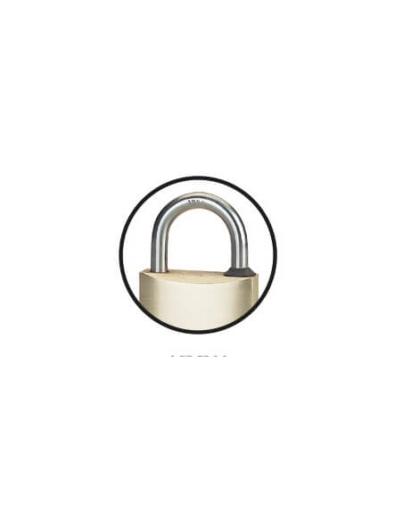 Vista aggiuntiva 2 di Lucchetto Transit 40 mm con arco in acciaio inox, 2 chiavi reversibili – THIRARD