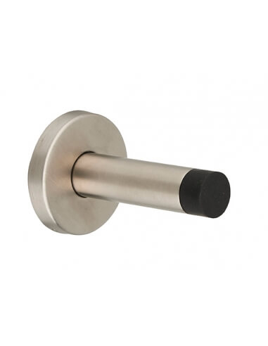 Fermaporta a muro, montaggio a parete, acciaio inox satinato, Ø53x82mm - THIRARD