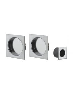 Accessori per serratura a gancio, senza foro, rosette quadrate, nichelati – THIRARD