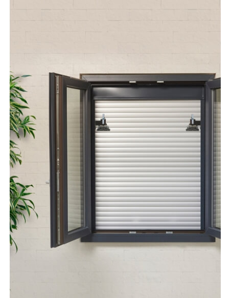 Vista aggiuntiva 4 di Blocco per tapparelle, saracinesche, antisollevamento, acciaio ino x, 67 x 71 mm, 2 pezzi – THIRARD