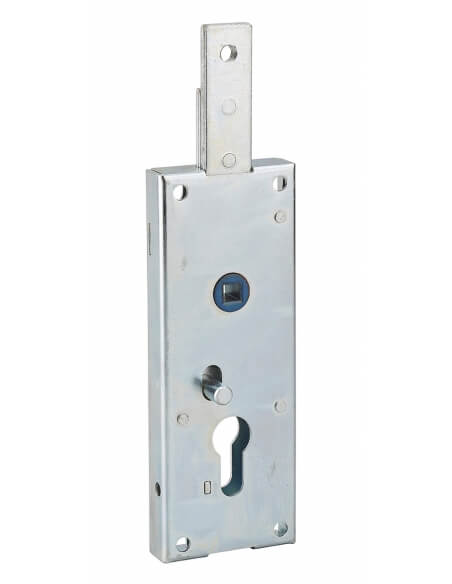 Serratura per porta basculante, 1 punto alto, cilindro europeo, 60 x 160 mm – THIRARD