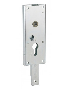 Serratura per porta basculante, 1 punto basso, cilindro europeo, 60 x 160 mm – THIRARD