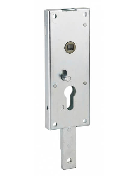 Serratura per porta basculante, 1 punto basso, cilindro europeo, 60 x 160 mm – THIRARD