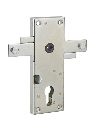 Serratura per porta basculante, 2 punti laterali, cilindro europeo, 60 x 160 mm – THIRARD