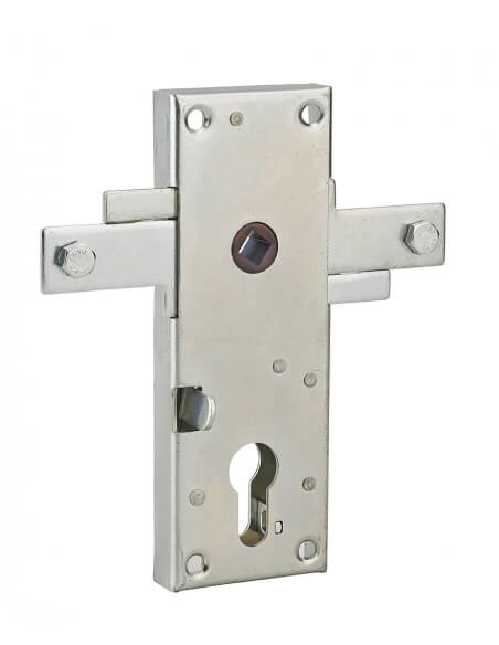 Serratura per porta basculante, 2 punti laterali, cilindro europeo, 60 x 160 mm – THIRARD