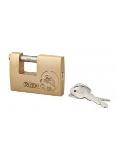 Lucchetto Cargo 85 mm Adriatic, ottone, arco inox, 2 chiavi – THIRARD