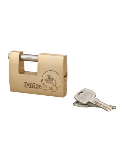 Lucchetto Cargo 85 mm Transit 2, ottone pieno, arco inox, 2 chiavi – THIRARD