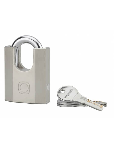 Lucchetto OCTO-P 60 mm con arco alto in acciaio, per esterno, 3 chiavi – THIRARD