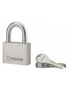 Lucchetto RINOX 60 mm in acciaio inox, arco inox, per esterno, 4 chiavi – THIRARD