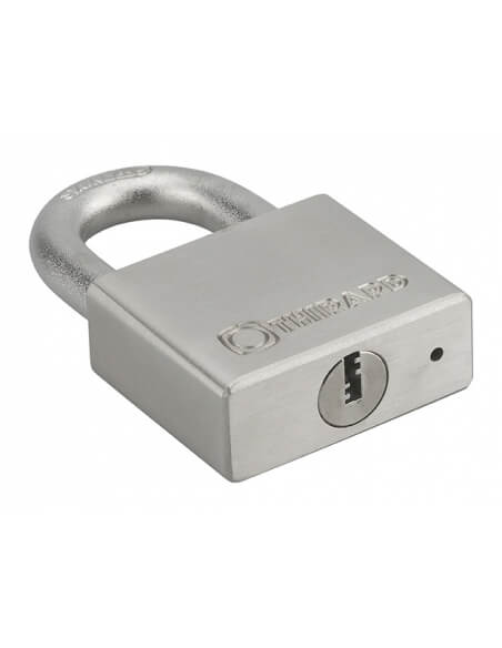 Vista aggiuntiva 4 di Lucchetto RINOX 70 mm in acciaio inox, arco inox, per esterno, 4 chiavi – THIRARD