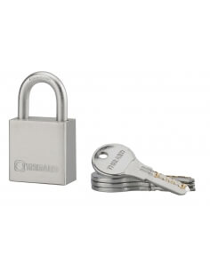 Lucchetto RINOX 40 mm in acciaio inox con arco inox, per esterno, 4 chiavi – THIRARD
