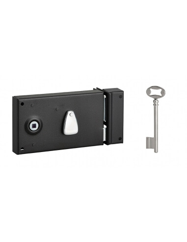 Serratura PDT con mezzo giro 140 x 82 mm, destra, 1 chiave – THIRARD