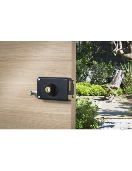 Serratura a doppio cilindro con tirante 140 x 88 mm, destra – THIRARD
