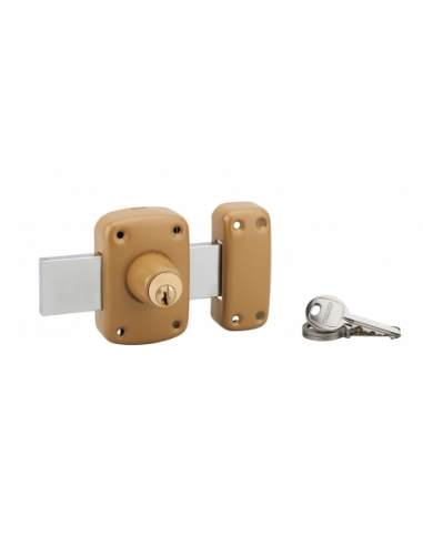 Chiavistello CORVETTE a doppio cilindro 30 mm e catenaccio 160 mm, 3 chiavi – THIRARD