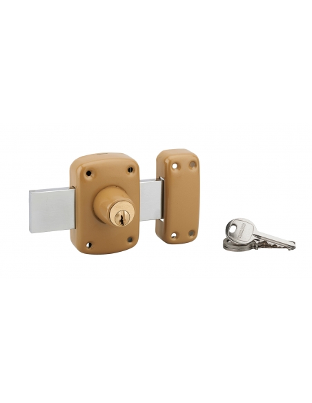 Chiavistello CORVETTE a doppio cilindro 30 mm e catenaccio 160 mm, 3 chiavi – THIRARD