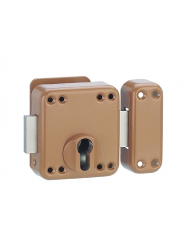 Cassa chiavistello RAFALE per cilindro europeo, epossidica bronzo – THIRARD