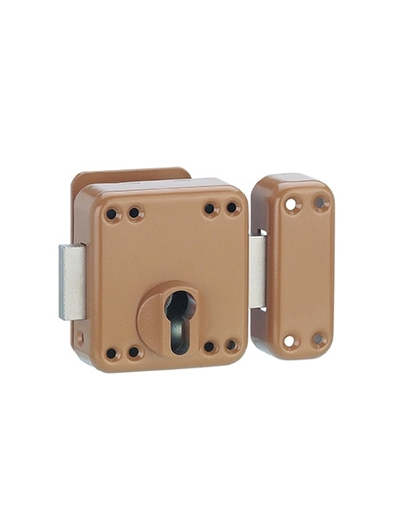 Cassa chiavistello RAFALE per cilindro europeo, epossidica bronzo – THIRARD