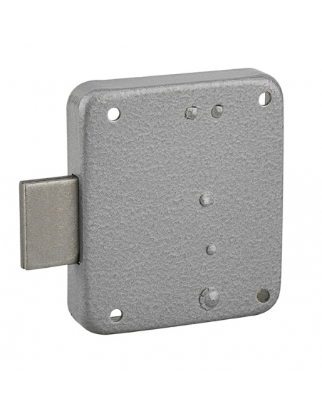 Serratura per mobile, mobilio, sinistra, asse 40mm, 65x70mm, grigio, 1 chiave - THIRARD