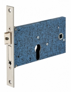 Cassa serratura per cilindro, asse 67 mm, frontale inox 22 mm – THIRARD