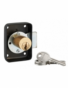 Serratura di sicurezza 50 mm, asse 25 mm, sinistra, 3 chiavi – THIRARD