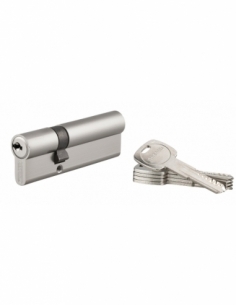 Cilindro europeo TRAFIC 6 30 x 60 mm, nichelato, funzione emergenza, 5 chiavi – THIRARD