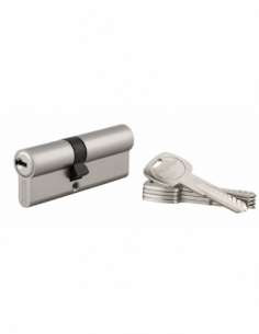 Cilindro europeo TRAFIC 6 35 x 45 mm, nichelato, funzione emergenza, 5 chiavi – THIRARD