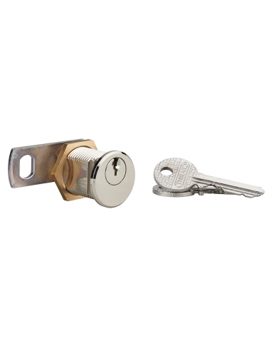 Serratura a camma postale filettata, spessore max 23 mm, 2 camme piegate, 2 chiavi – THIRARD
