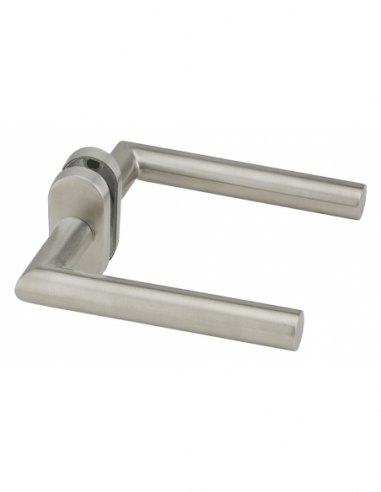 Coppia di maniglie per porta, quadro 7 x 110mm, acciaio inox 304 satinato - THIRARD