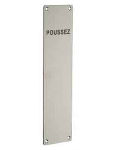 Piastra "Poussez" 300mm, acciaio inossidabile 304 - THIRARD