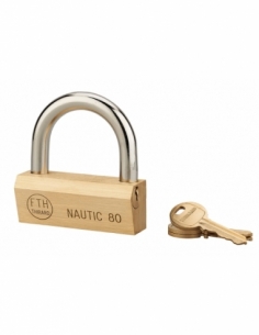 Lucchetto NAUTIC 80 mm, 3 chiavi – THIRARD