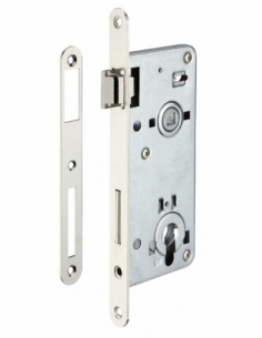 Serratura da incasso asse 50 mm, interasse 90 mm, per cilindro europeo, cromata – THIRARD